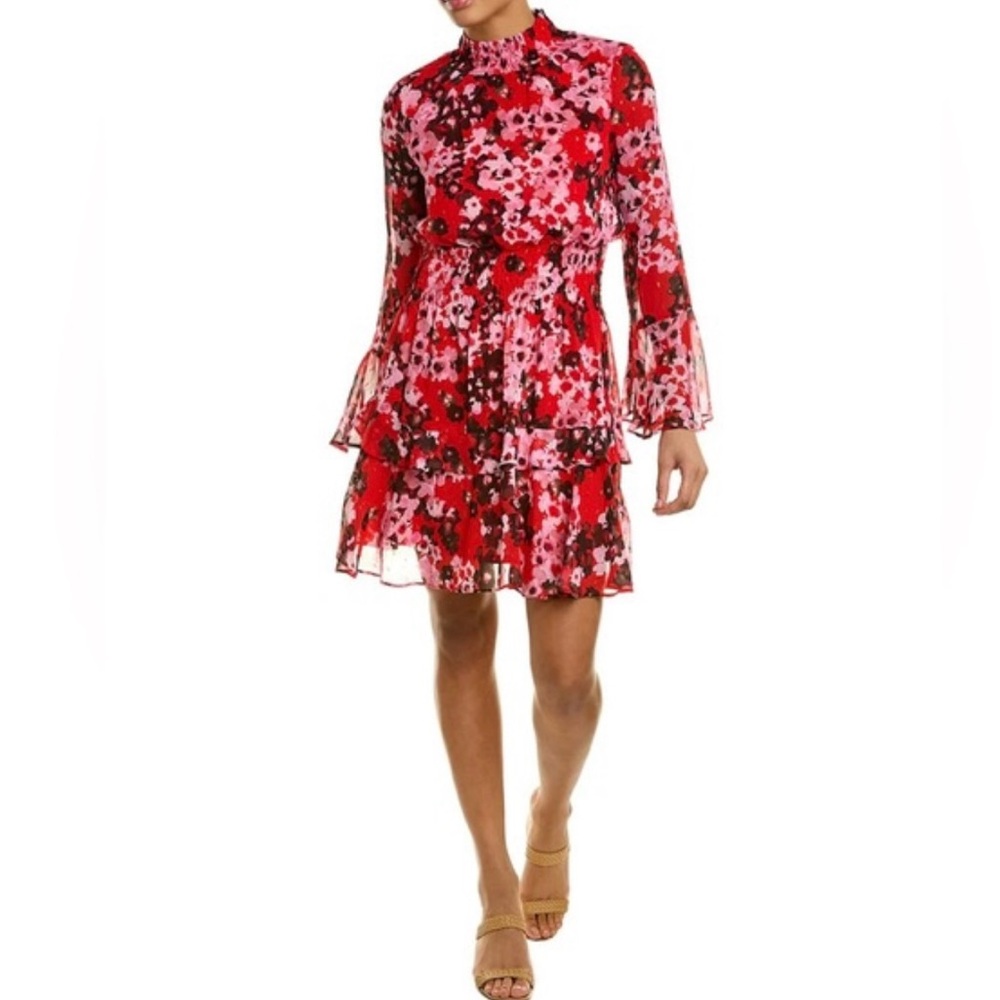 TAYLOR smocked waist fit & flare floral dress, Size 8, New without tags